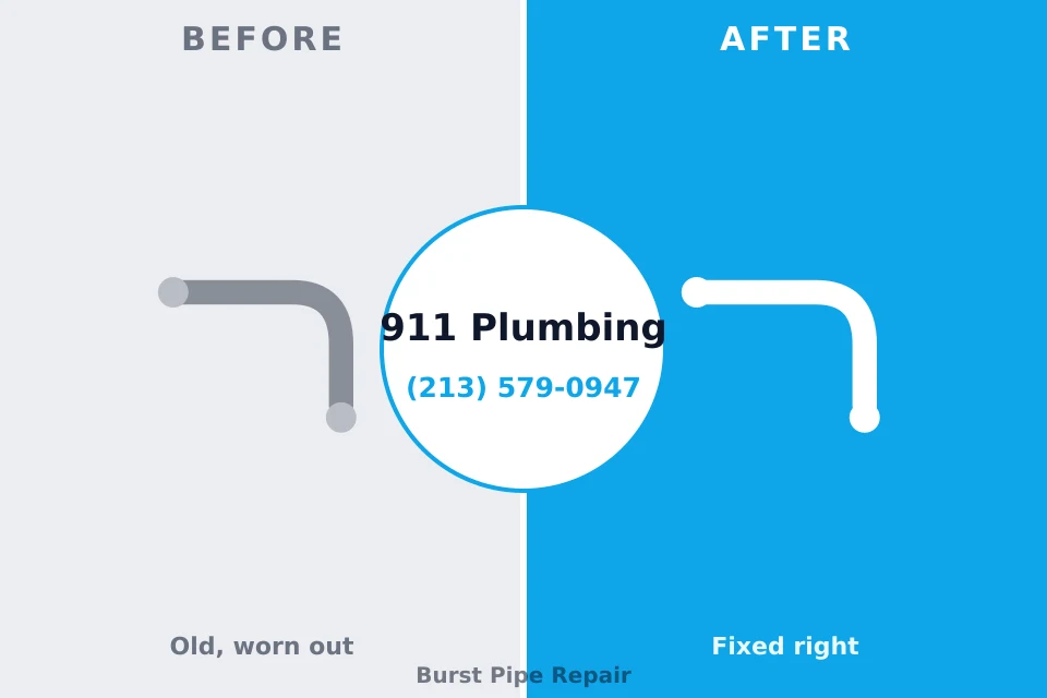 Before and after: plumbing company Redfield, AR